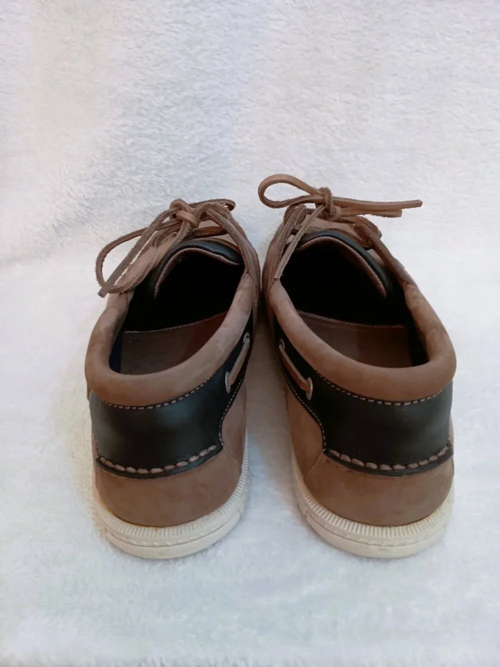 Nautica Nubuck Leather Boat Shoes Sz 11 M Brown NWOB